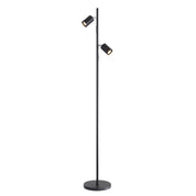 PONTE FLOOR BLACK - Adjustable Twin Floor Lamp Black