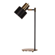 ARI DESK LAMP AB - Mid-Century Task Lamp Black and Antique Brass