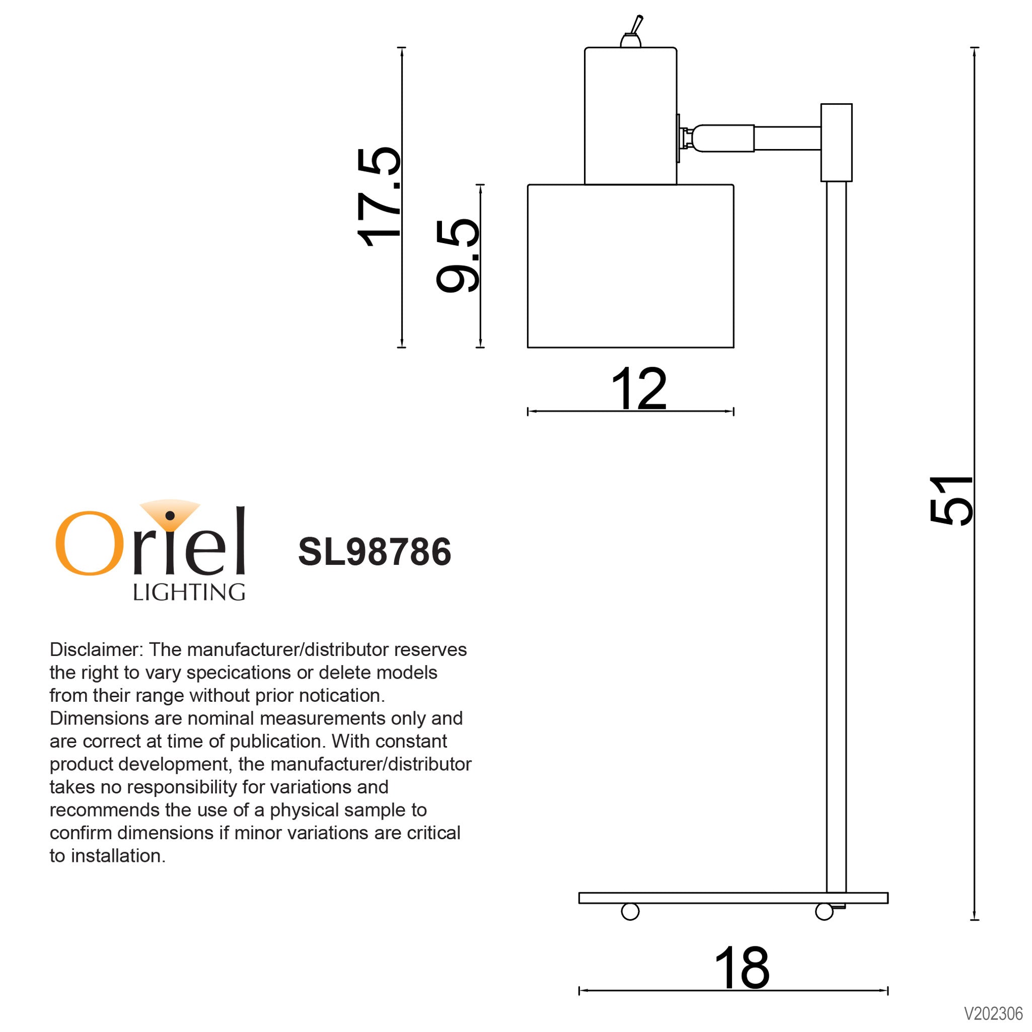 ARI DESK LAMP BK - Mid-Century Task Lamp Black