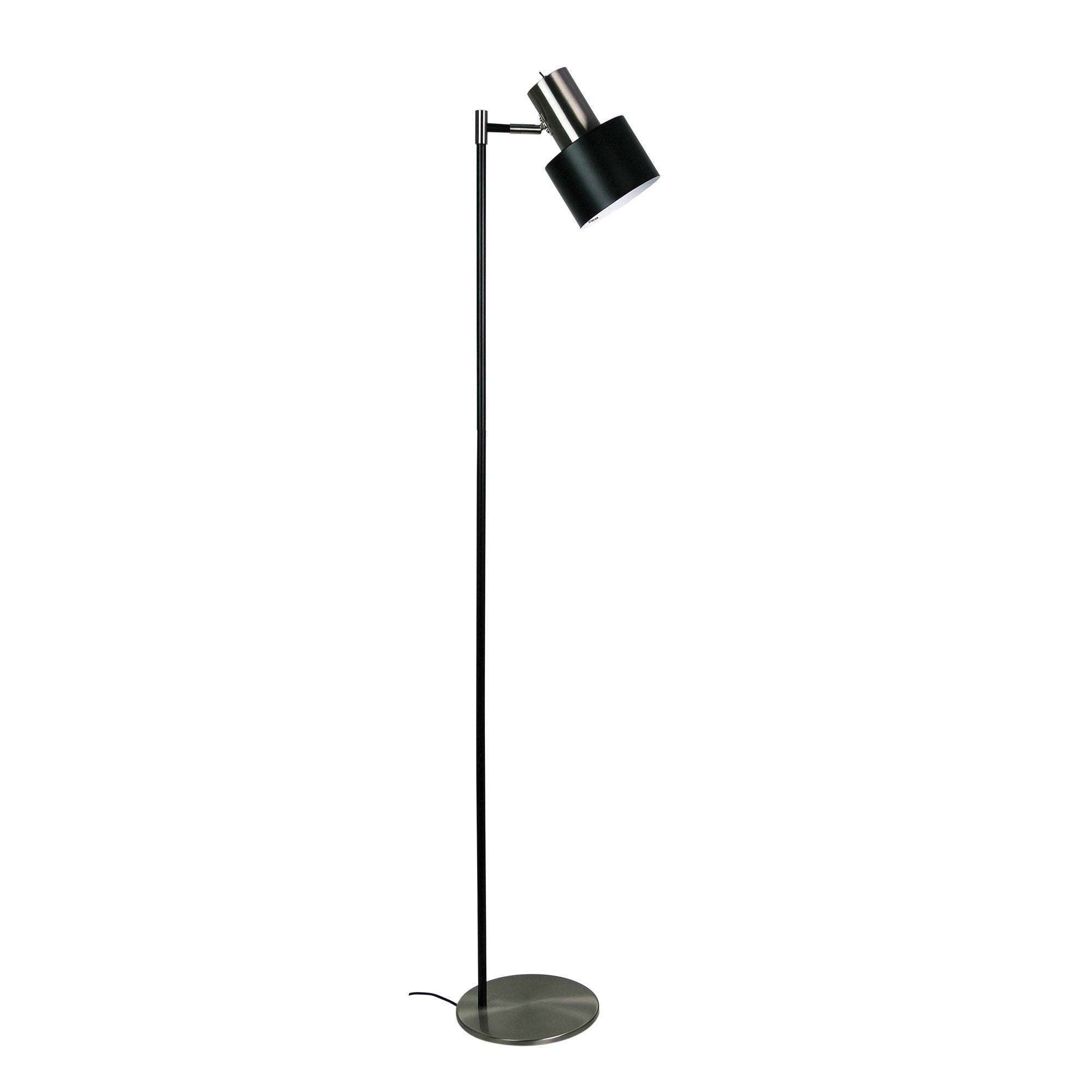ARI FLOOR BC - Mid-Century Task Lamp Black and Brushed Chrome – LED ...