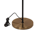 ARI TWIN FLOOR AB - Mid-Century Task Lamp Black and Antique Brass