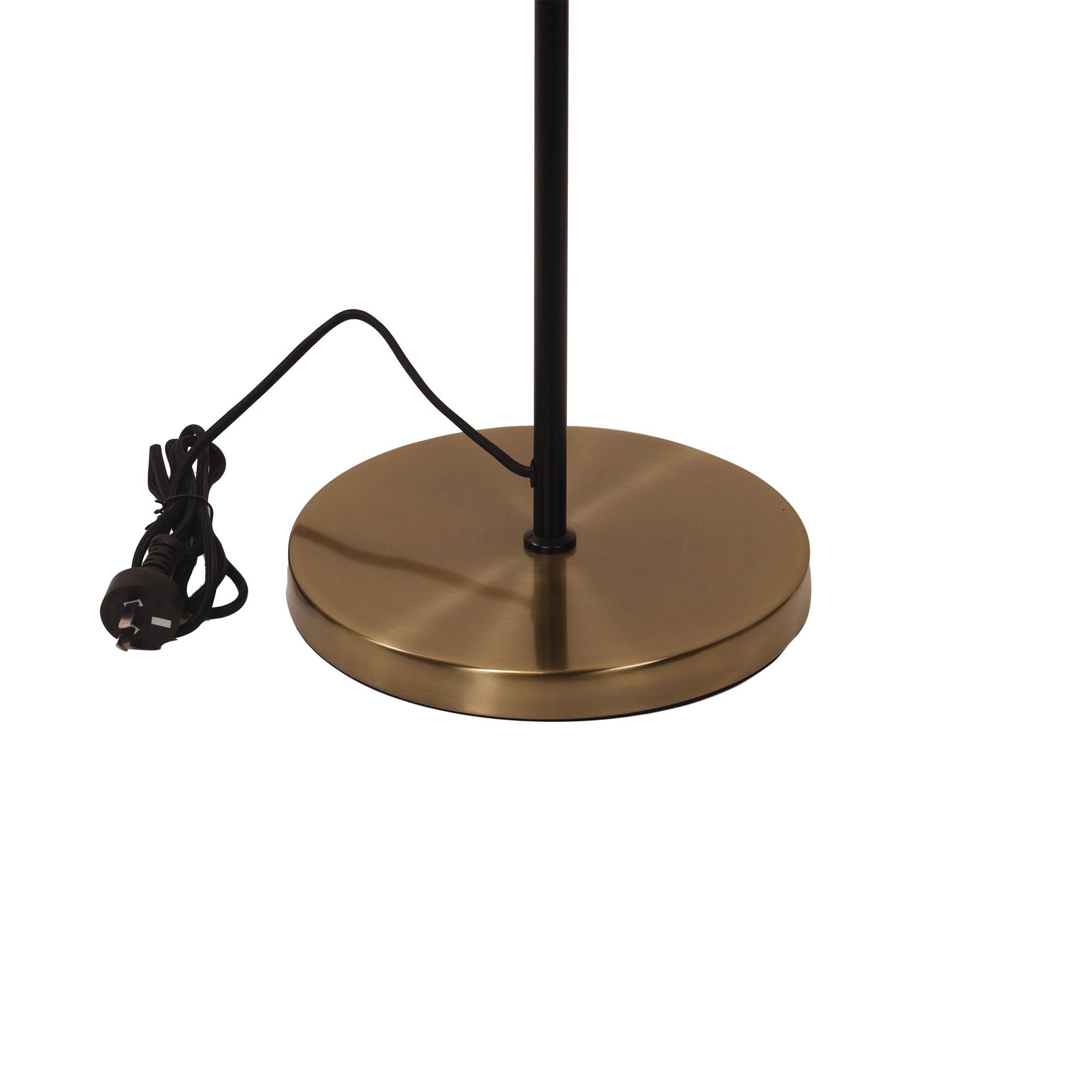 ARI TWIN FLOOR AB - Mid-Century Task Lamp Black and Antique Brass