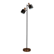 ARI TWIN FLOOR CO - Mid-Century Task Lamp Black and Brushed Copper