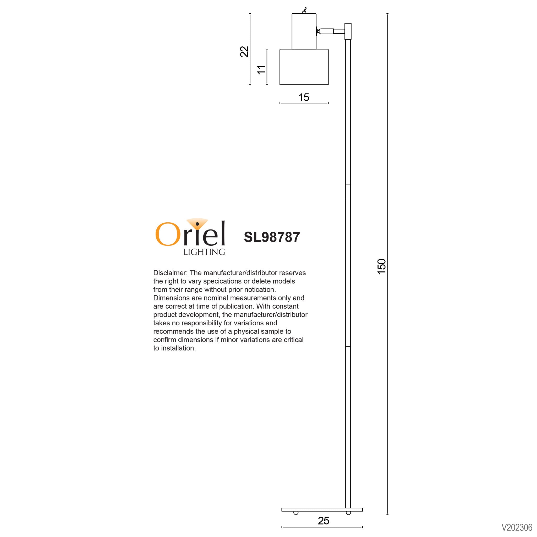ARI FLOOR CO - Mid-century Task Lamp Black and Brushed Copper