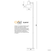 ARI FLOOR BC - Mid-Century Task Lamp Black and Brushed Chrome