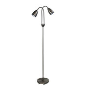 STAN BRUSHED CHROME - Twin Flexible Neck Lamp Brushed Chrome