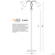 STAN BRUSHED CHROME - Twin Flexible Neck Lamp Brushed Chrome