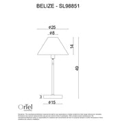 BELIZE TABLE - Rattan Table Lamp