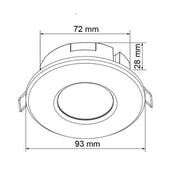 PIXIE Recessed LED Downlight With Sensor W93mm White