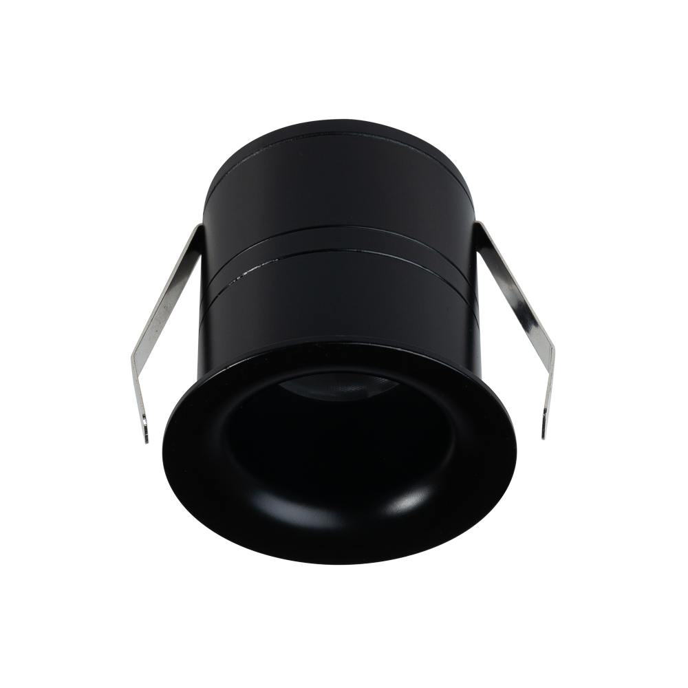 Star Spot Recessed LED Downlight 7W Black Aluminium 3000K
