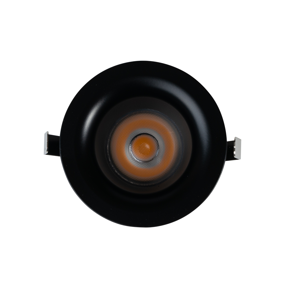 Star Spot Recessed LED Downlight 3W Black Aluminium 3000K