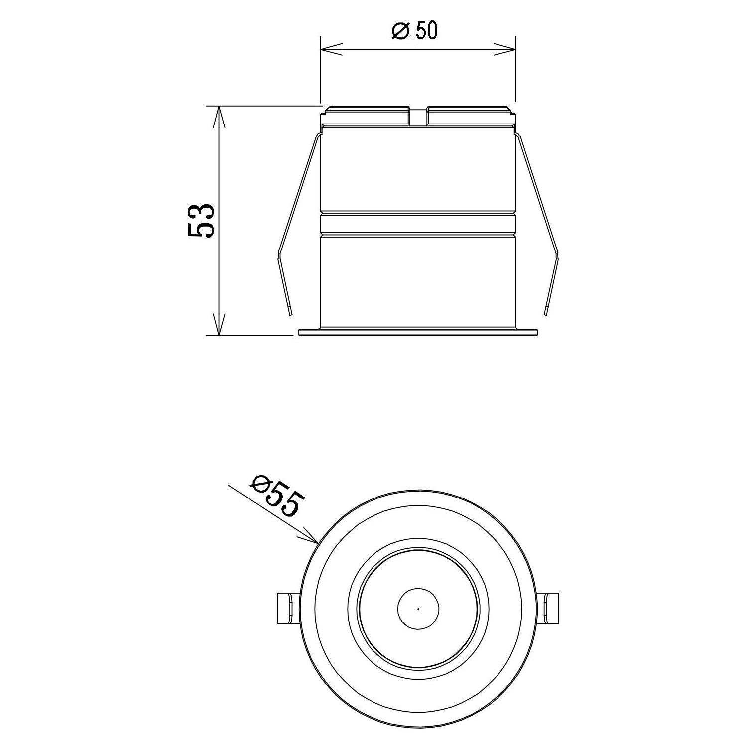 Star Spot Recessed LED Downlight 7W Black Aluminium 3000K
