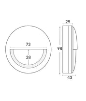 STE: Exterior LED 12V Aged Brass Eyelid Step/Wall Lights IP65