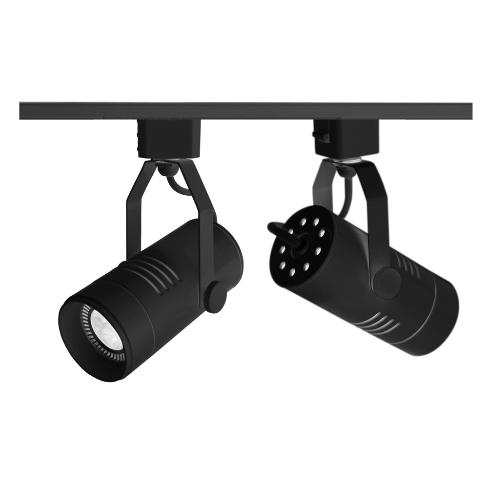 Single Circuit Track Head W87mm Black Aluminium 3CCT