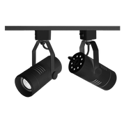 Single Circuit Track Head W87mm Black Aluminium 3CCT