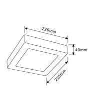 SURFACE: Dimmable Surface Mounted Oyster Lights (Square)