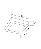 SURFACETRI: LED Dimmable Tri-CCT Surface Mounted Oyster Lights (Square)