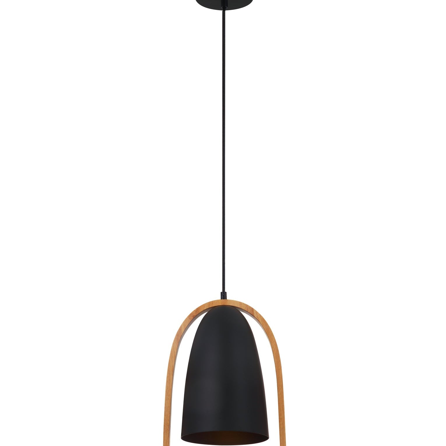 SWING: Ellipse with Wood Frame Pendant Lights