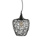 Weave Pendant Light Small, Large in Black