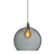 Rowan Pendant Light W280mm Glass Matt Silver
