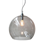 Rowan Pendant Light W390mm Glass Matt Silver