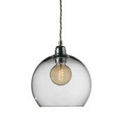 Rowan Pendant Light W220mm Glass Matt Silver
