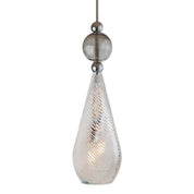 Smykke Pendant Light W180mm Swirl Clear Glass