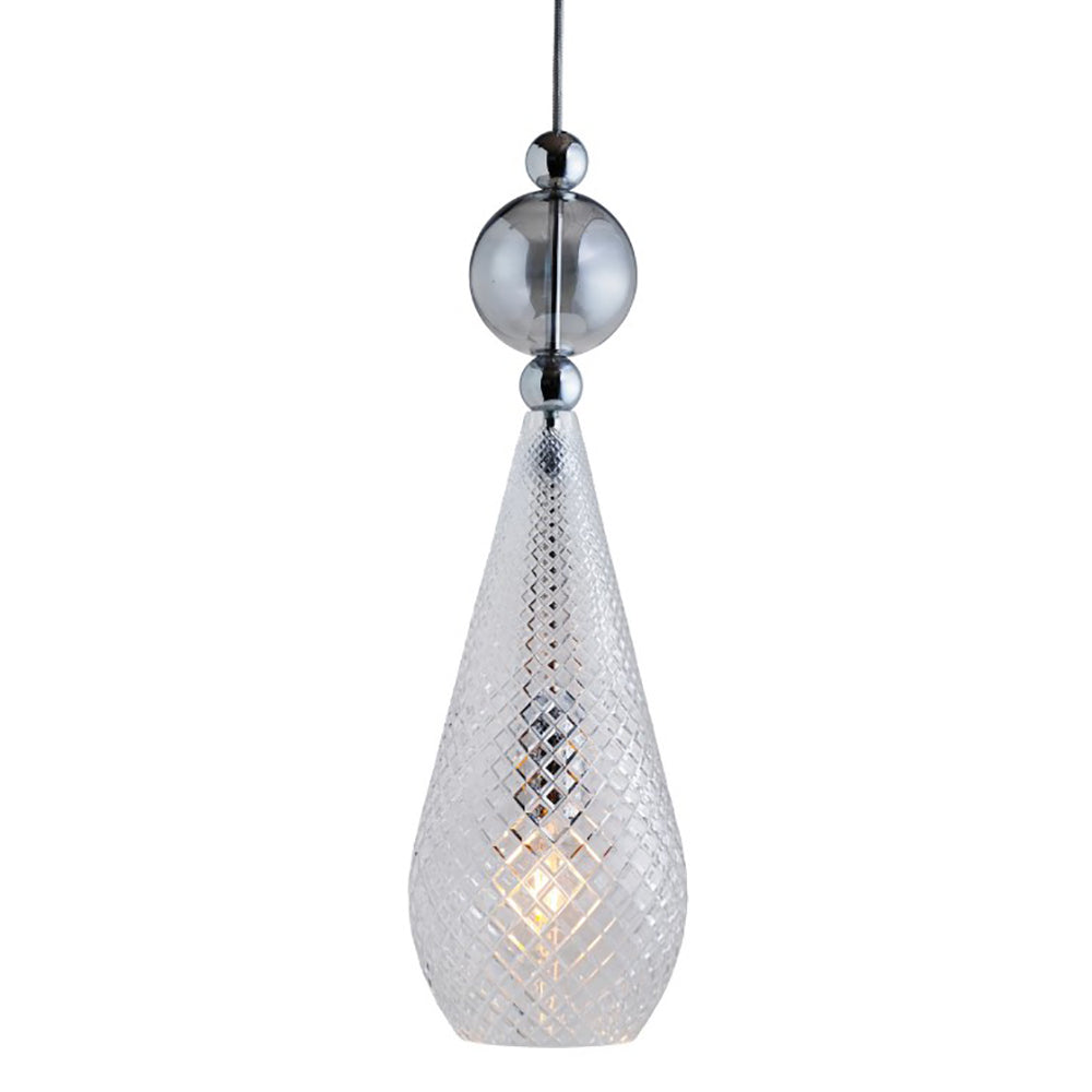 Smykke Pendant Light W180mm Check Clear Glass