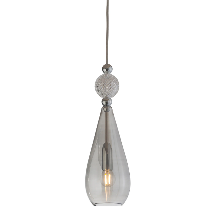 Smykke Pendant Light W125mm Glass Check Ball