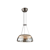 Soho LED Pendant Light Small, Large in Smoked Glass