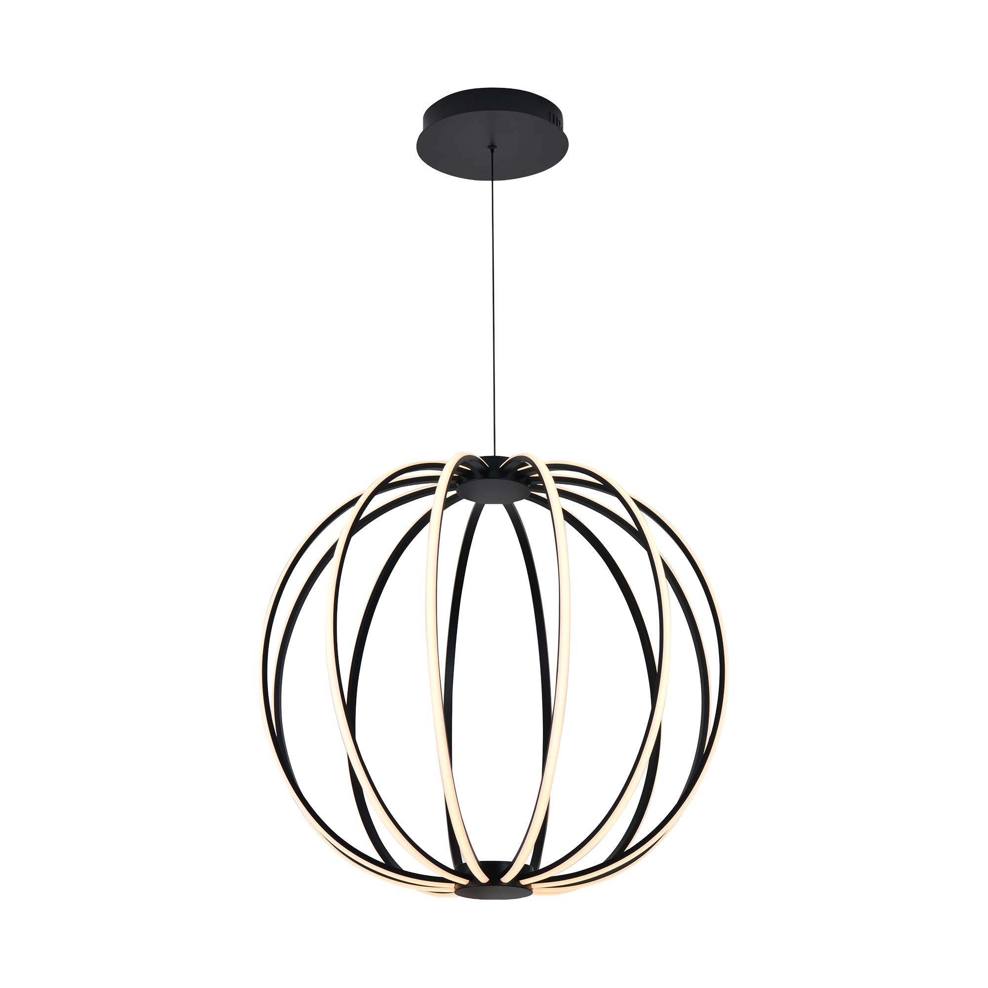 Stellar Sphere LED Pendant Light in Black