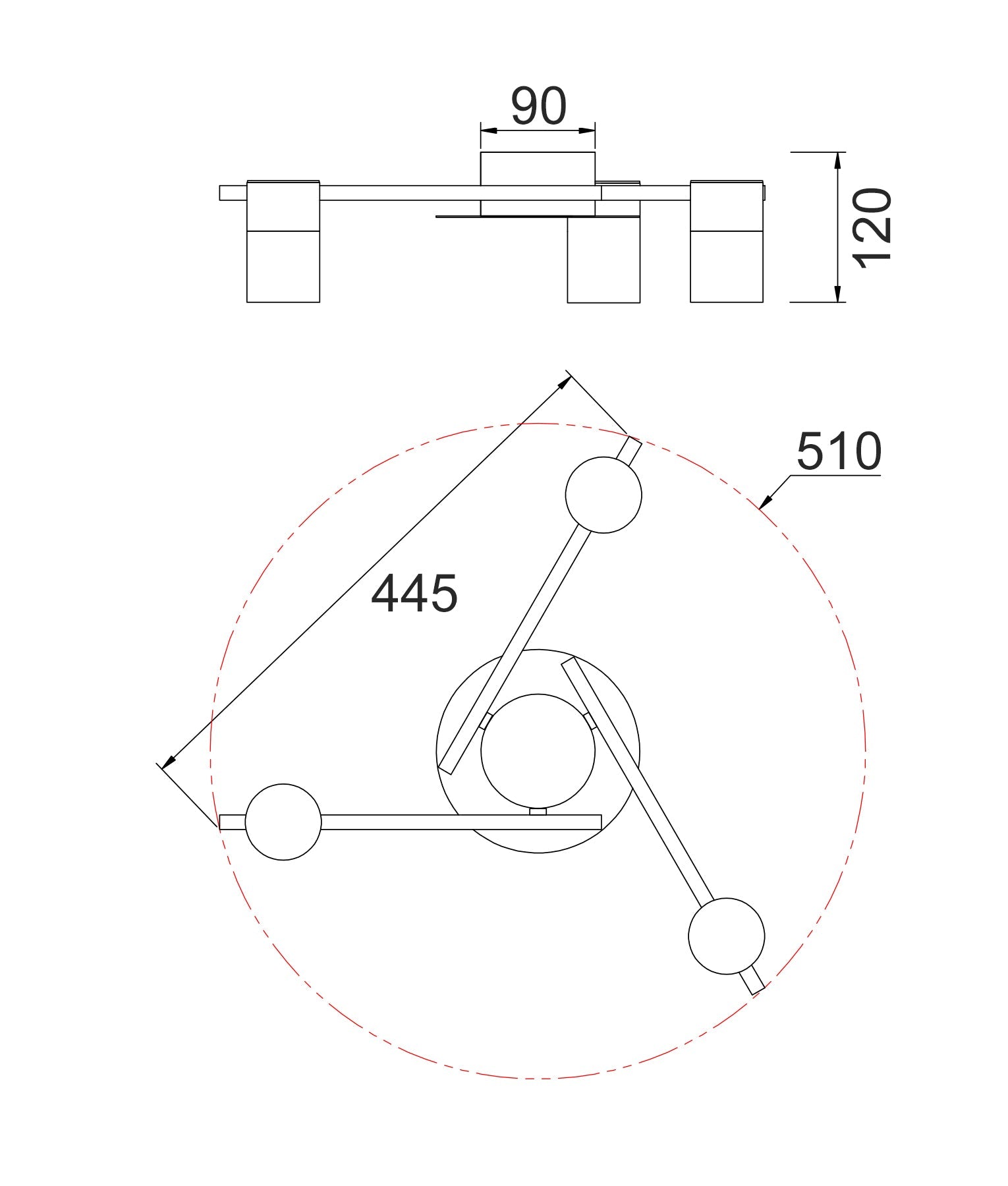 TACHE: Interior Spot Ceiling Lights (with Adjustable Chrome Heads) IP20