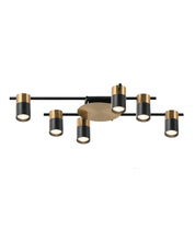 TACHE: Interior Spot Ceiling Lights (with Adjustable Black & Antique Brass Heads) IP20