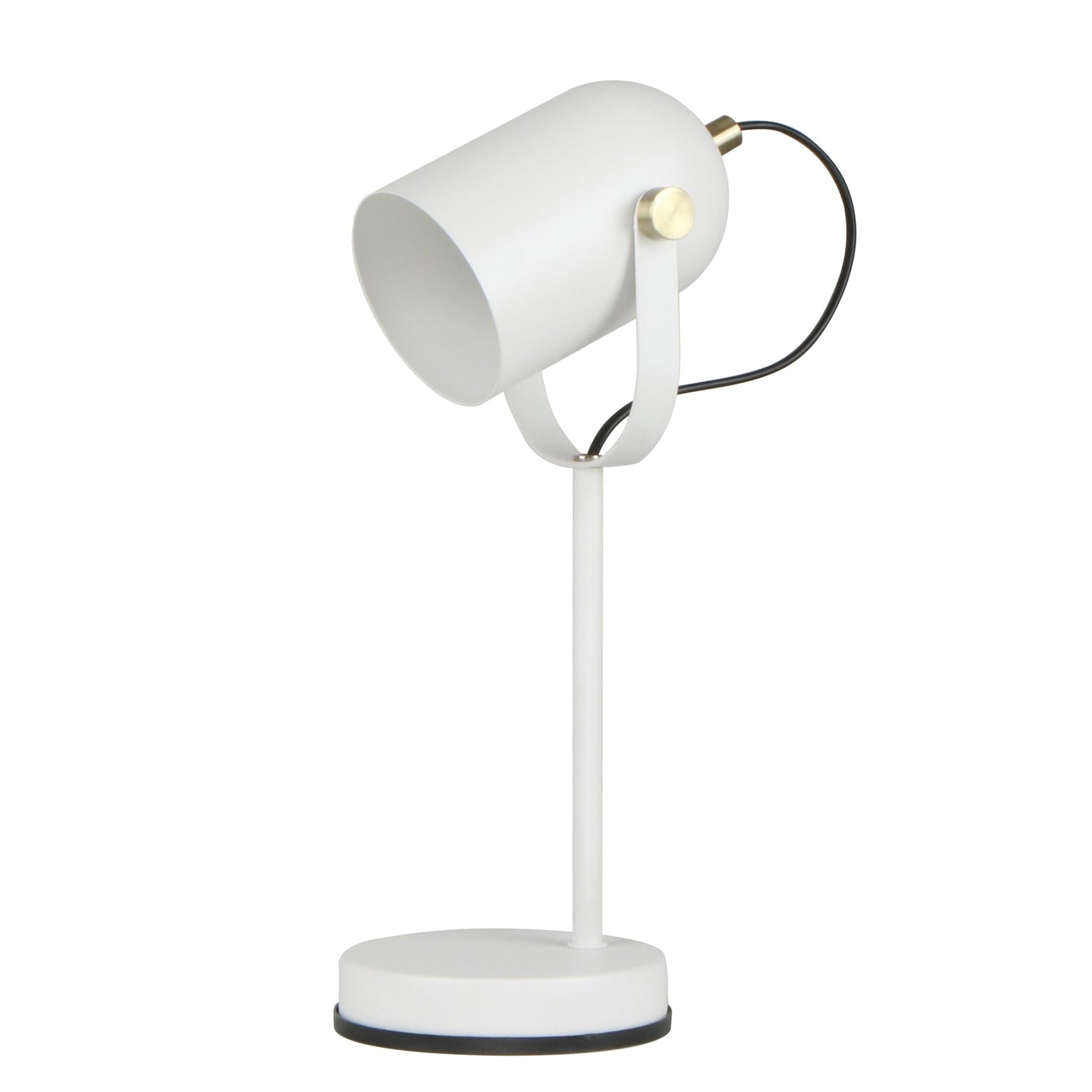 TAZZA: Ellipse Shade with Antique Brass Highlight Table Lamps