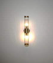TIEMPO: Interior Up/Down Tubular Clear Glass Wall Lights