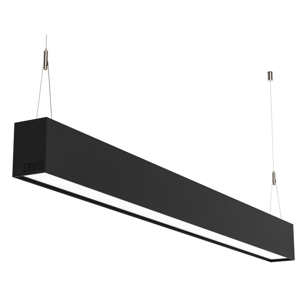 Titan LED Linear Light 40W Black Aluminium TRI Colour