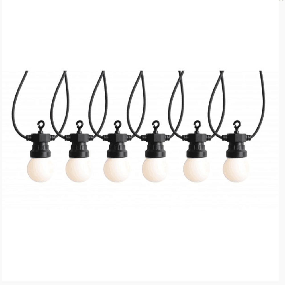 LED Festoon 20 Lights Black Opal