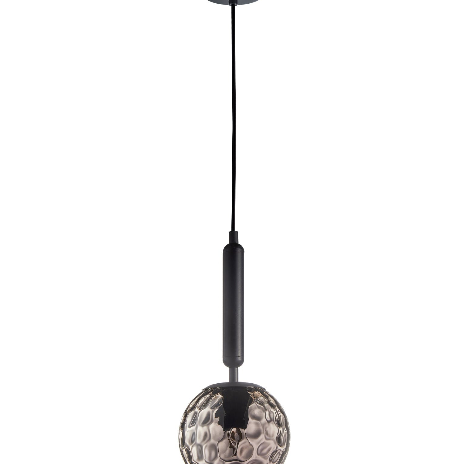  Smokey Black Spherical Glass Pendant Lights