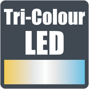 SHARD.1800 WHITE CTS NEW - Slimline TriColour LED Linear Pendant