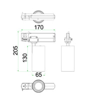 4 Wire 3 Circuit LED Tri-CCT Dimmable Track Head Fittings