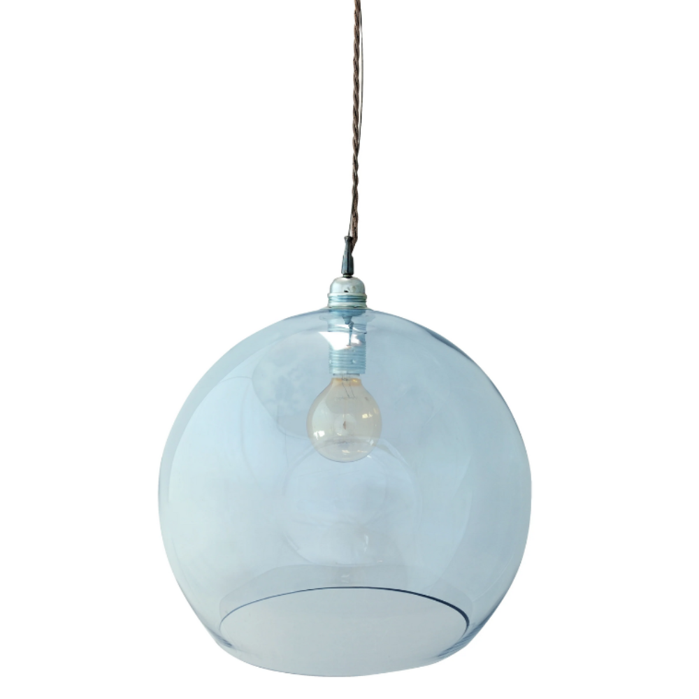Rowan Pendant Light W390mm Glass Matt Silver