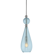 Smykke Pendant Light W125mm Glass Shiny Silver