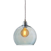 Rowan Pendant Light W220mm Glass Matt Silver
