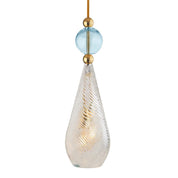 Smykke Pendant Light W180mm Swirl Clear Glass