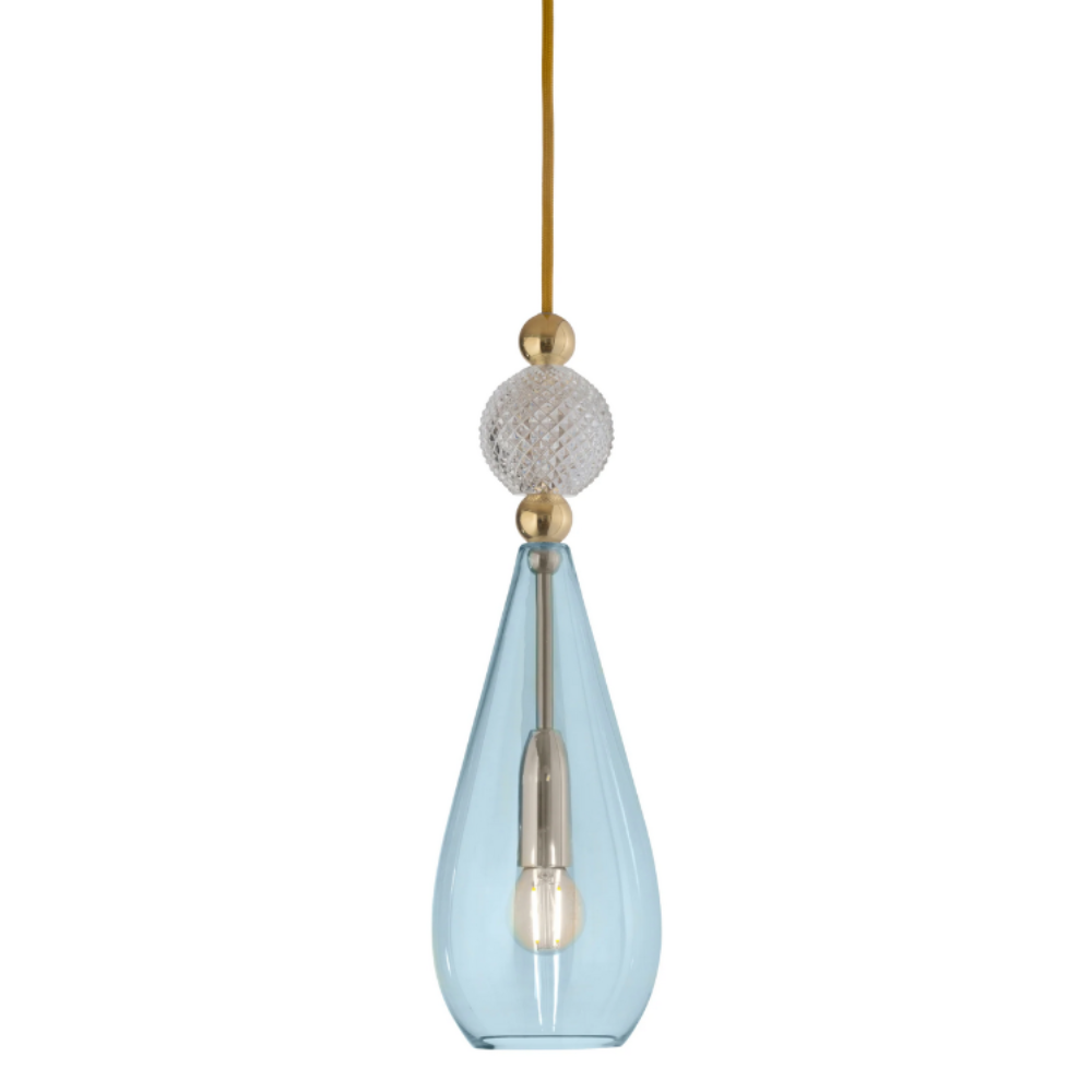 Smykke Pendant Light W125mm Glass Check Ball