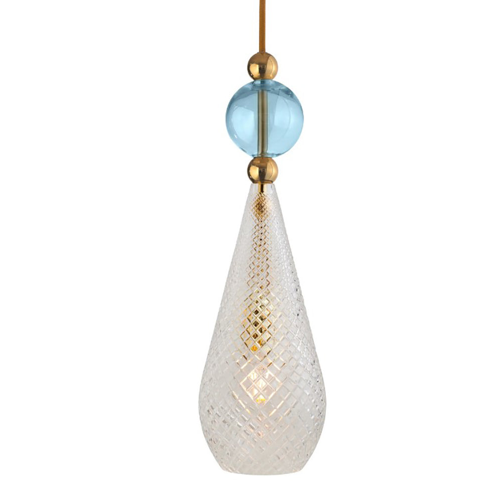 Smykke Pendant Light W180mm Check Clear Glass