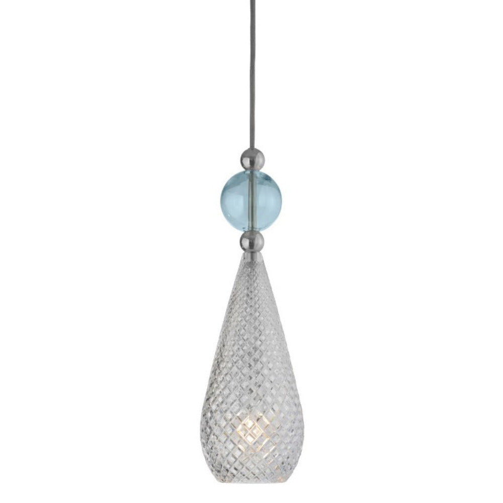 Smykke Pendant Light W125mm Check Clear Glass
