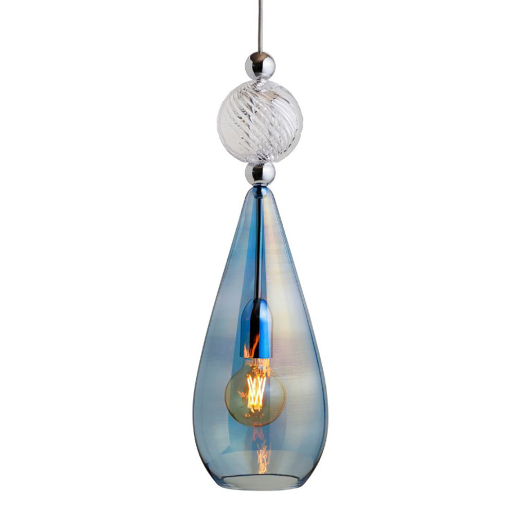 Smykke Pendant Light W180mm Glass Swirl Ball