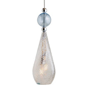 Smykke Pendant Light W180mm Swirl Clear Glass
