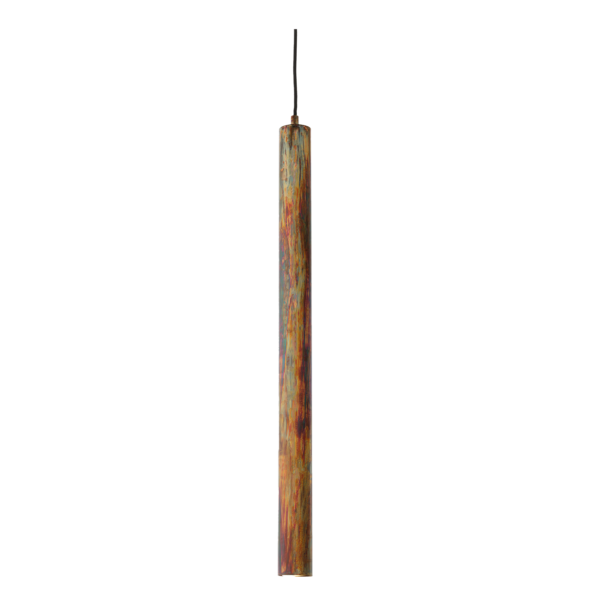 Toress Pendant Light Small/Medium/Large in Acid Copper Wash, Charred, Aged Gold Leaf, Weathered Iron
